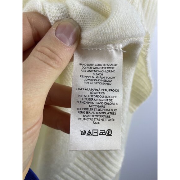 Free People Women's Medium Aubrey 100% Cashmere Boxy Ribbed Turtleneck Sweater - Picture 9 of 10